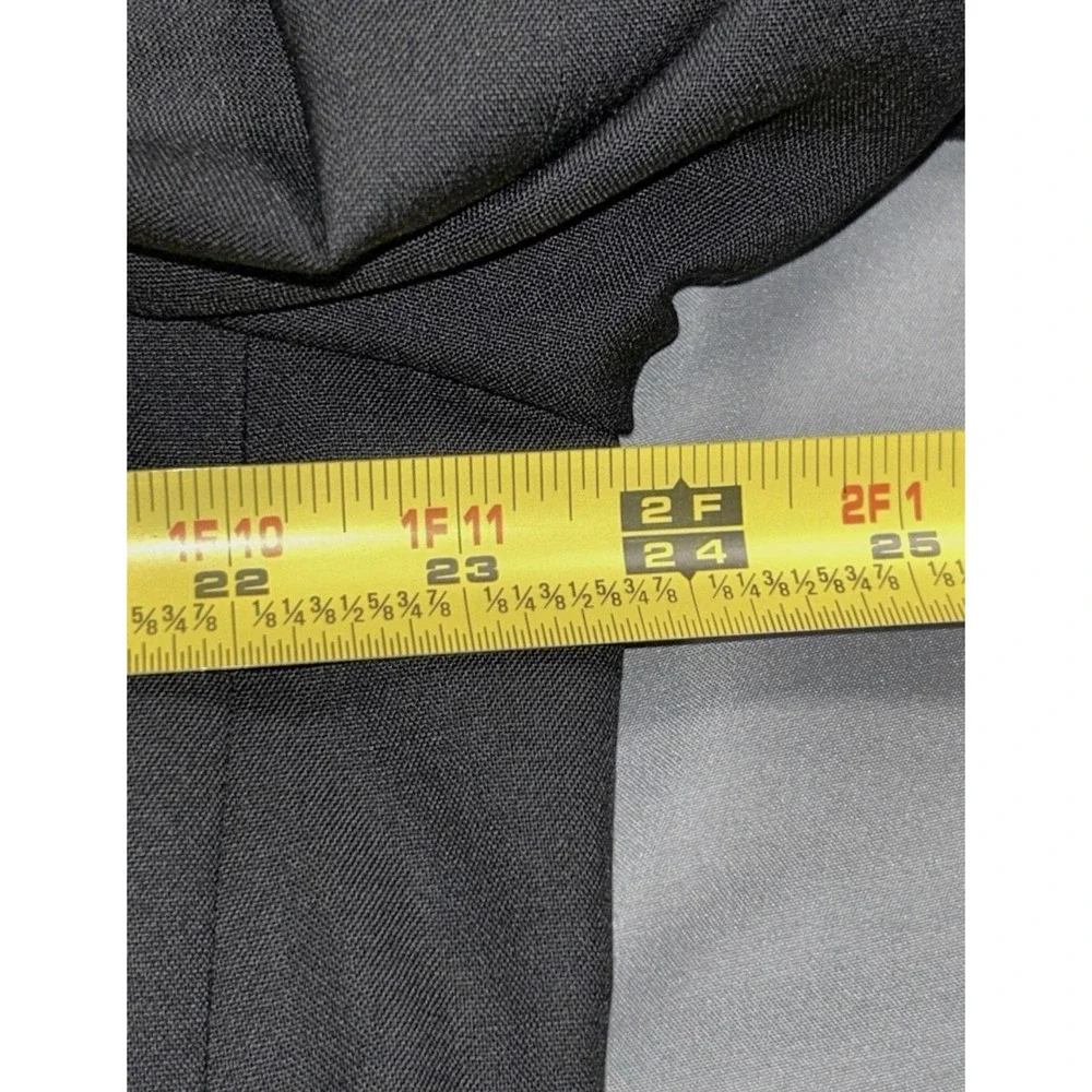 Vintage Burberrys Blazer 48 Mens Black Super‎ 100s Wool 2 Button Sport Coat 80s
